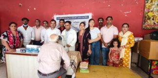 “तारा नेत्रालय व ह्यूमन लिगल ऐड ने 257 को निशुल्क जांच मुहैया कराई”